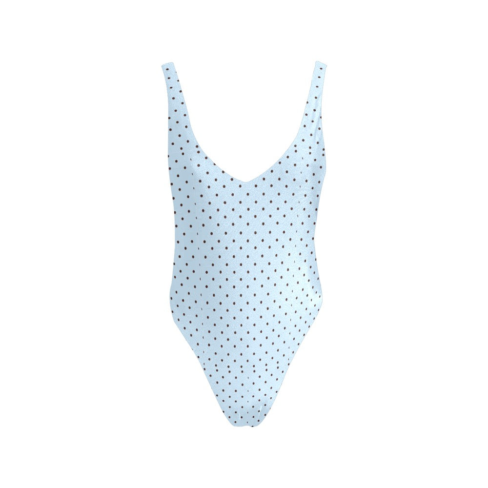 Polkadot Backless Swimsuit